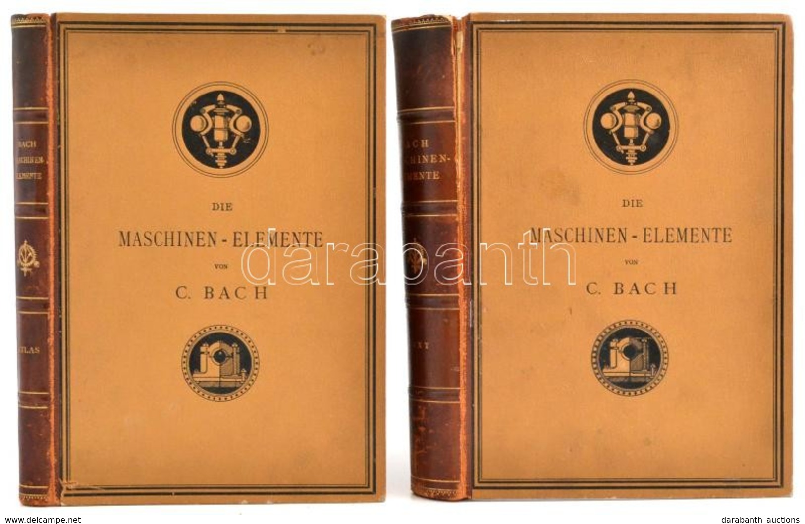 C. Bach: Die Maschinen-Elemente. Ihre Berechnung Und Konstruktion. I-II. Kötet. I. Kötet: Text. II. Kötet: Atlas. Stuttg - Ohne Zuordnung