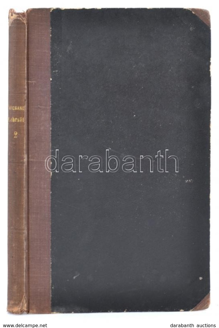 Wiegand, August: Geometrisches Lehrsätze Und Aufgaben. 2. Köt. Halle, 1847, Schmidt's Verlagsbuchhandlung. Kicsit Kopott - Non Classificati