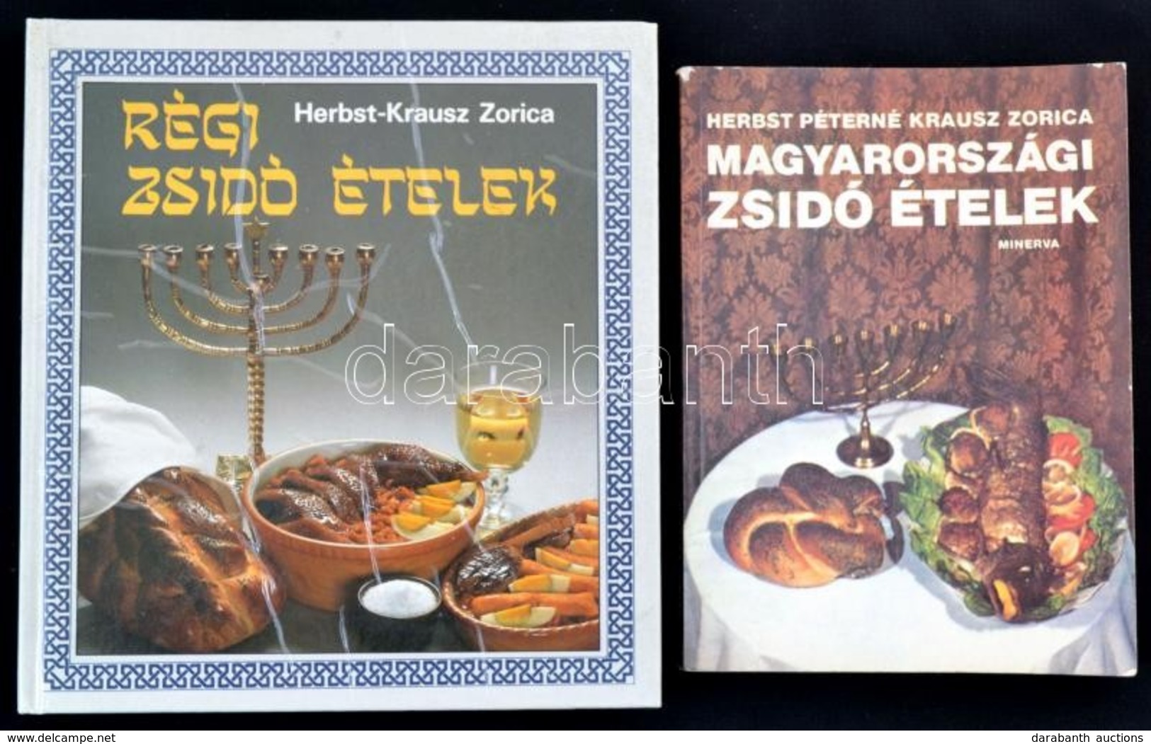 Herbst Péterné Krausz Zorica: Magyarországi Zsidó ételek. + Régi Zsidó ételek. Bp., 1984-1988, Minerva. Kiadói Papírköté - Zonder Classificatie