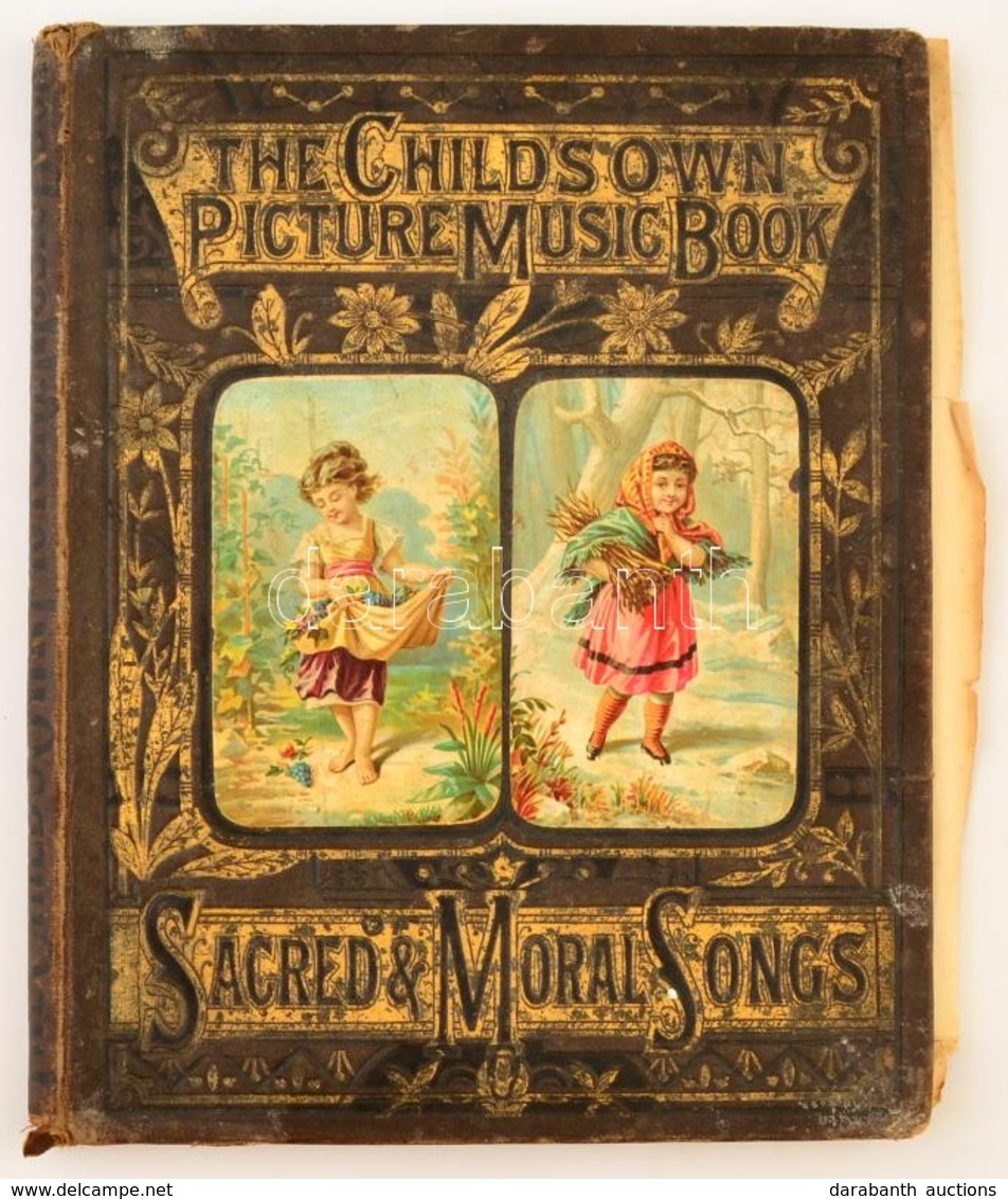 The Child's Own Picture Music Book Of Sacred And Moral Songs. London, Ward, Lock & Co. Kiadói Aranyozott Egészvászon Köt - Zonder Classificatie