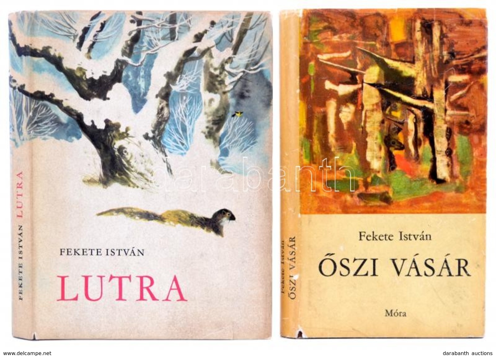 Fekete István 2 Műve: 
Lutra.;Őszi Vásár. Bp., Bp., 1965-1970, Móra. Kiadói Félvászon-kötés, Kiadói Papír Védőborítóban, - Ohne Zuordnung