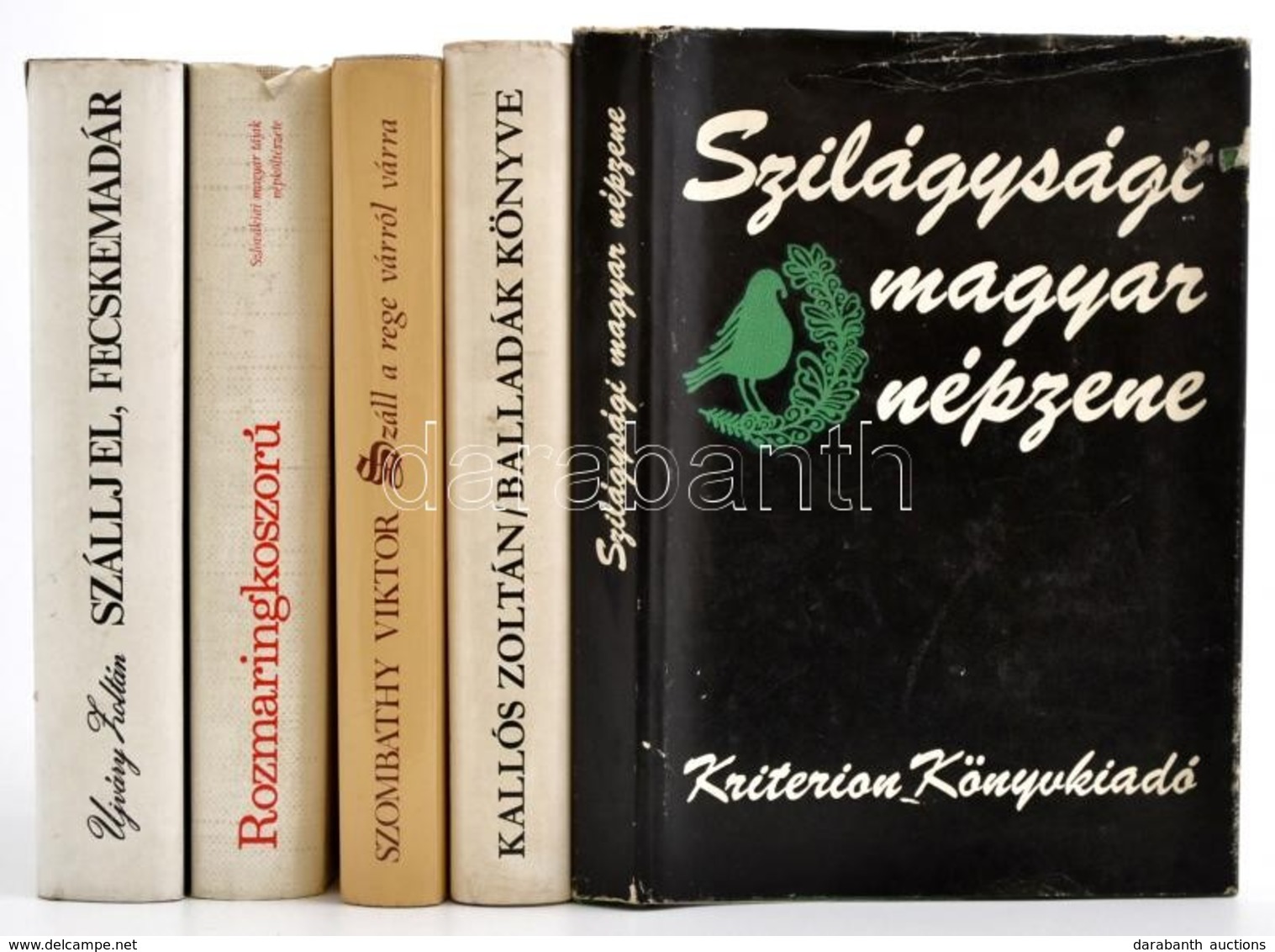 Vegyes Könyvtétel, 5 Db: 
Szombathy Viktor: Száll A Rege Várról Várra. Szlovákiai Vármondák. Pozsony-Bp., 1982, Madách-M - Ohne Zuordnung