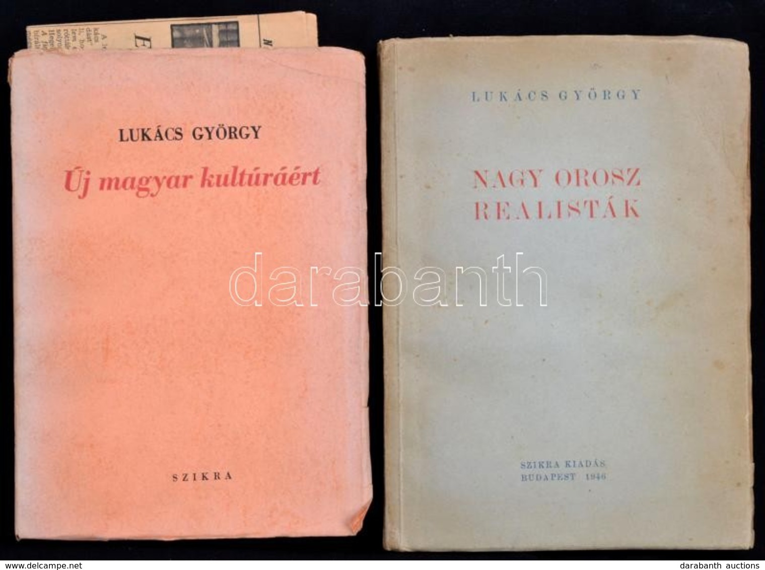 Lukács György: Nagy Orosz Realisták.+Új Magyar Kultúráért. Bp.,1946-1948., Szikra. Első Kiadások. Kiadói Papírkötés. - Non Classificati