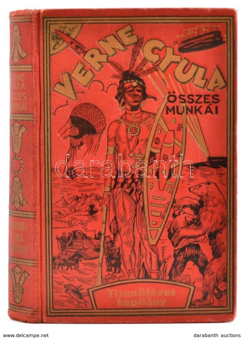 Verne Gyula: A Tizenötéves Kapitány. Fordította: Adorján Andor. Geiger Richárd Rajzaival. Bp., é.n., Tolnai, 212 P. Egés - Non Classificati