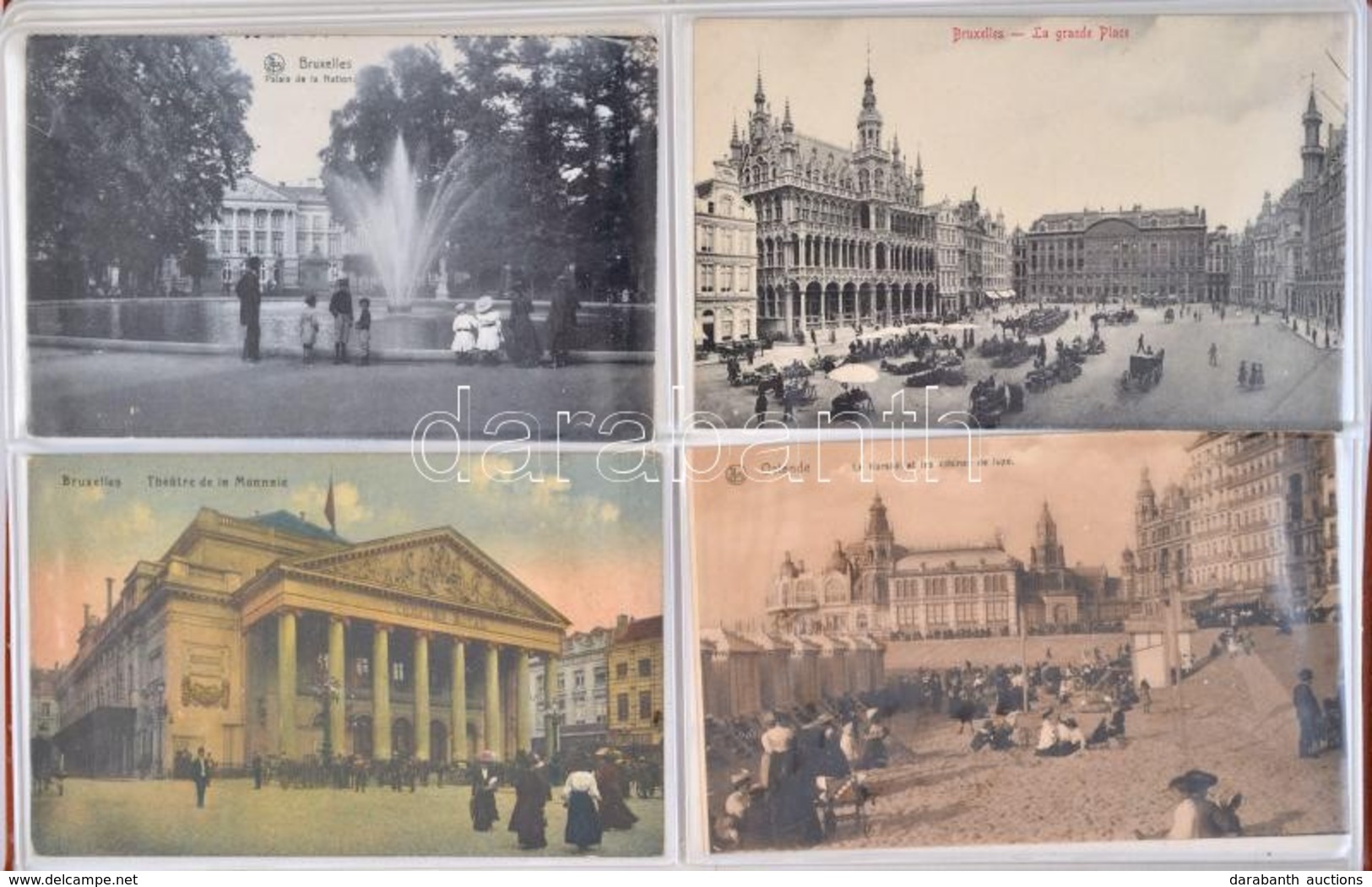 ** * 9 Db RÉGI Belga Városképes Lap Albumban / 9 Pre-1945 Town-view Postcards From Beglium In An Album - Sin Clasificación