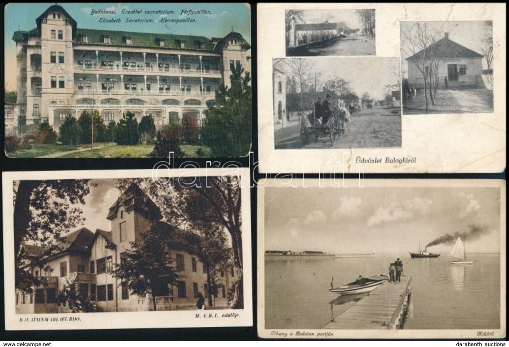 ** * 20 Db RÉGI Magyar Városképes Lap,, Vegyes Minőség / 20 Pre-1945 Hungarian Town-view Postcards, Mixed Quality - Zonder Classificatie