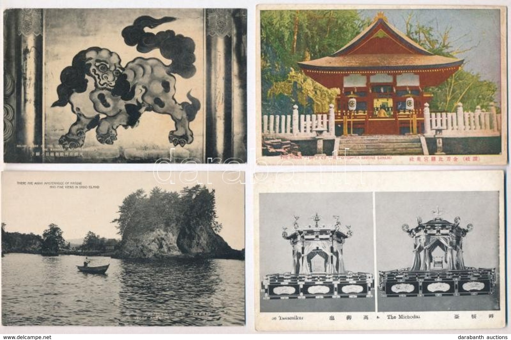** 17 Db RÉGI Japán Városképes Lap / 17 Pre-1945 Japanese Town-view Postcards - Ohne Zuordnung