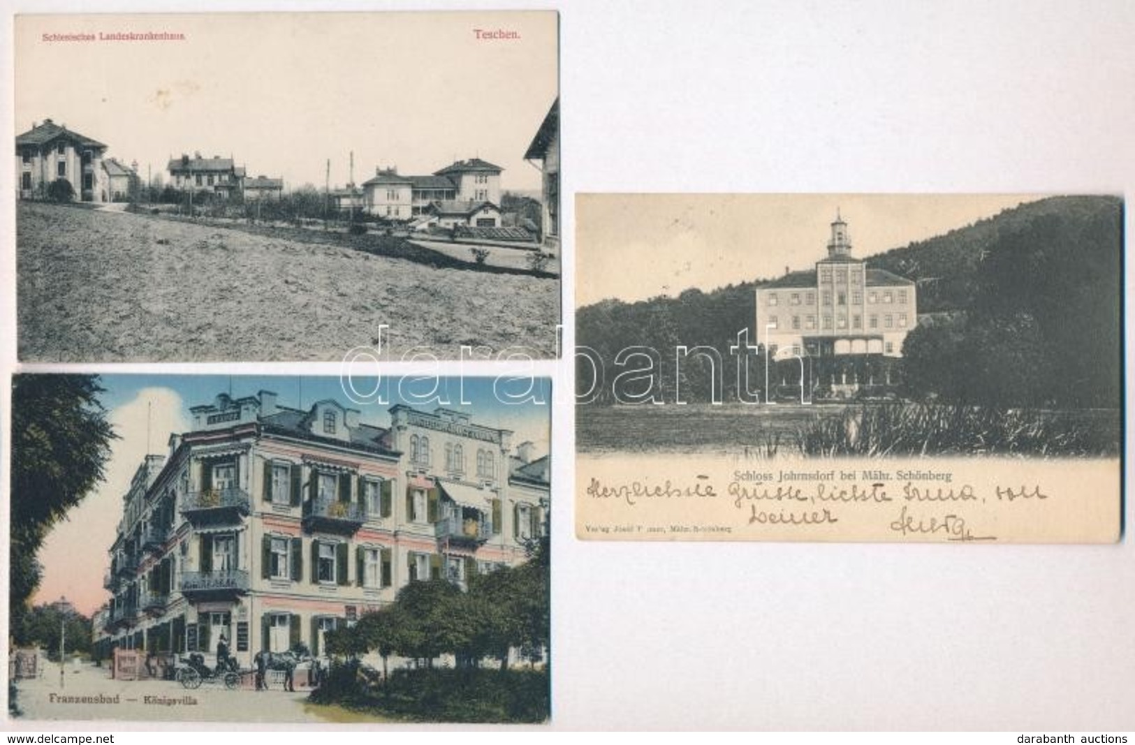 ** * 15 Db RÉGI Német és Cseh Városképes Lap / 15 Pre-1945 German And Czech Town-view Postcards - Non Classificati