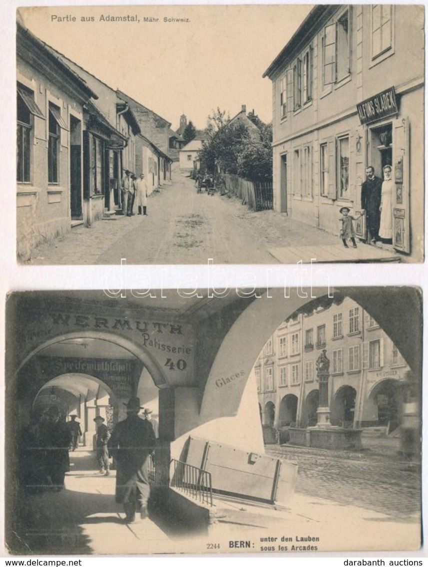 ** * 13 Db RÉGI Svájci Városképes Lap / 13 Pre-1945 Swiss Town-view Postcards - Zonder Classificatie