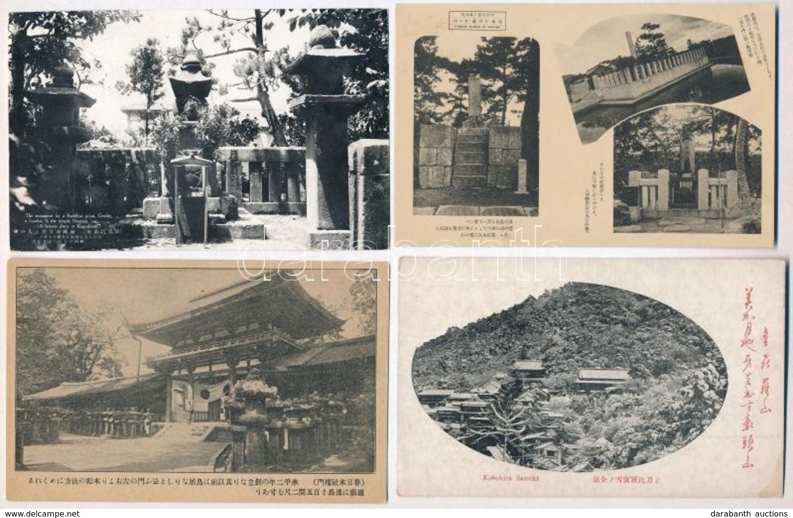 ** 10 Db RÉGI Japán Városképes Lap / 10 Pre-1945 Japanese Town-view Postcards - Unclassified