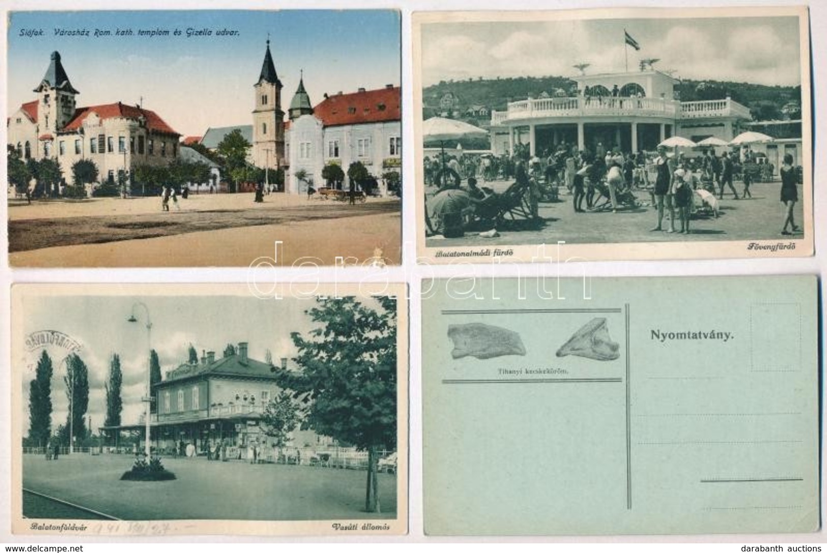 * Balaton - 10 Db Régi Képeslap / 10 Pre-1945 Postcards - Non Classificati