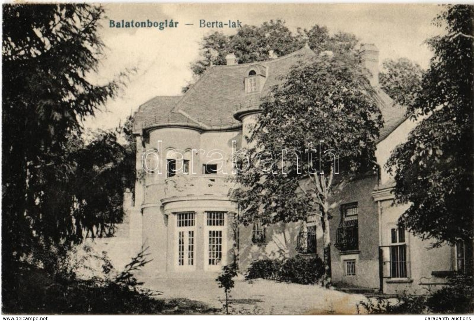 T2/T3 1925 Balatonboglár, Berta Lak, Villa (EK) - Zonder Classificatie