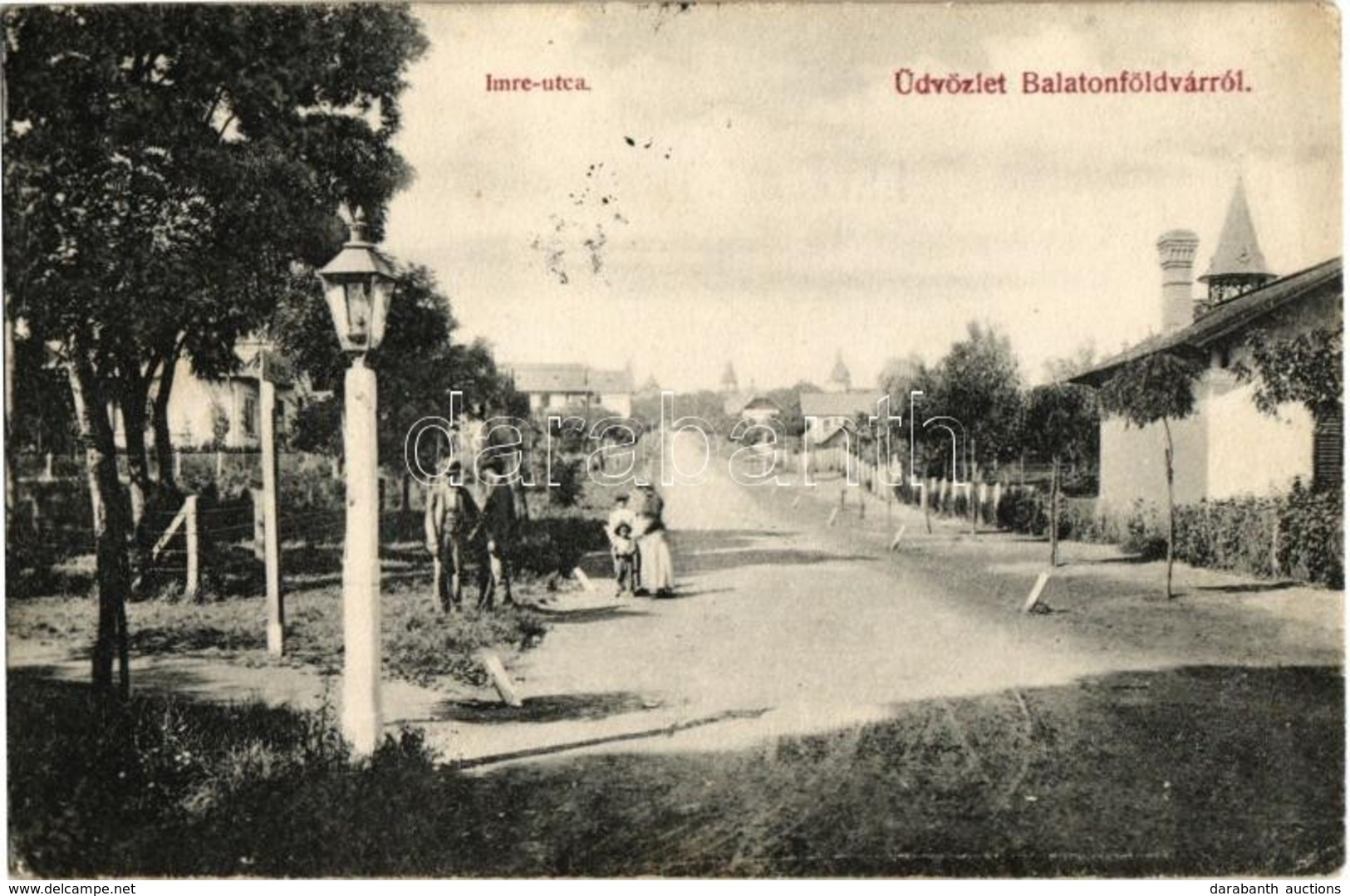 T2/T3 1907 Balatonföldvár, Imre Utca. Gerendai Gyula Kiadása (EK) - Zonder Classificatie