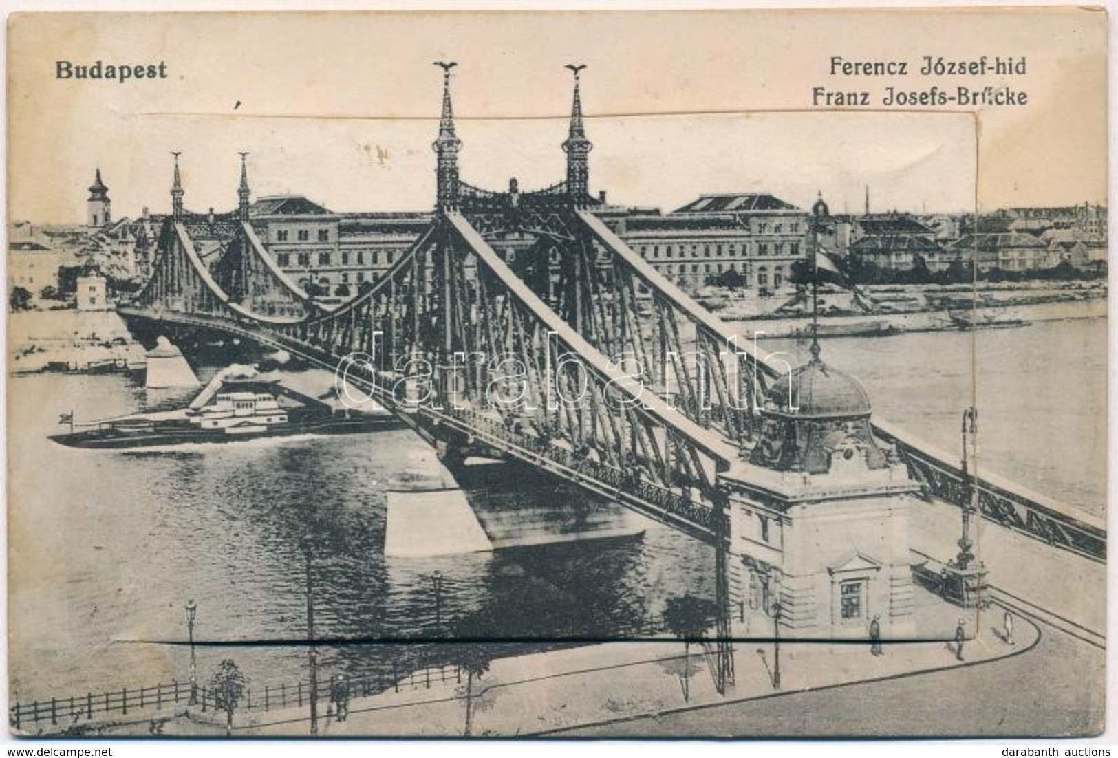 T2 1916 Budapest, Ferenc József Híd. Leporello 8 Képpel - Ohne Zuordnung