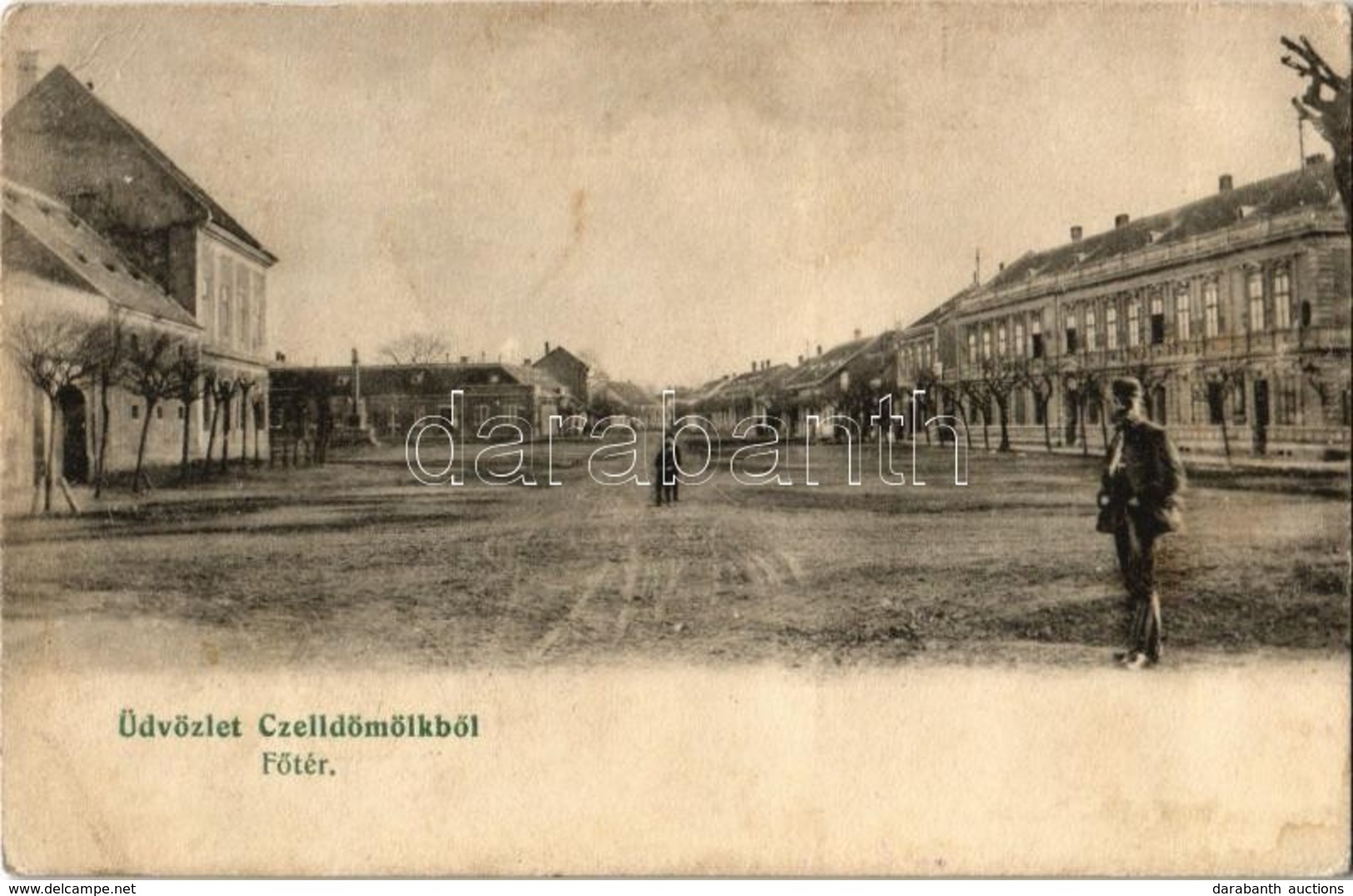 * T2/T3 1908 Celldömölk, Fő Tér. Radó J. Kiadása (EK) - Non Classificati