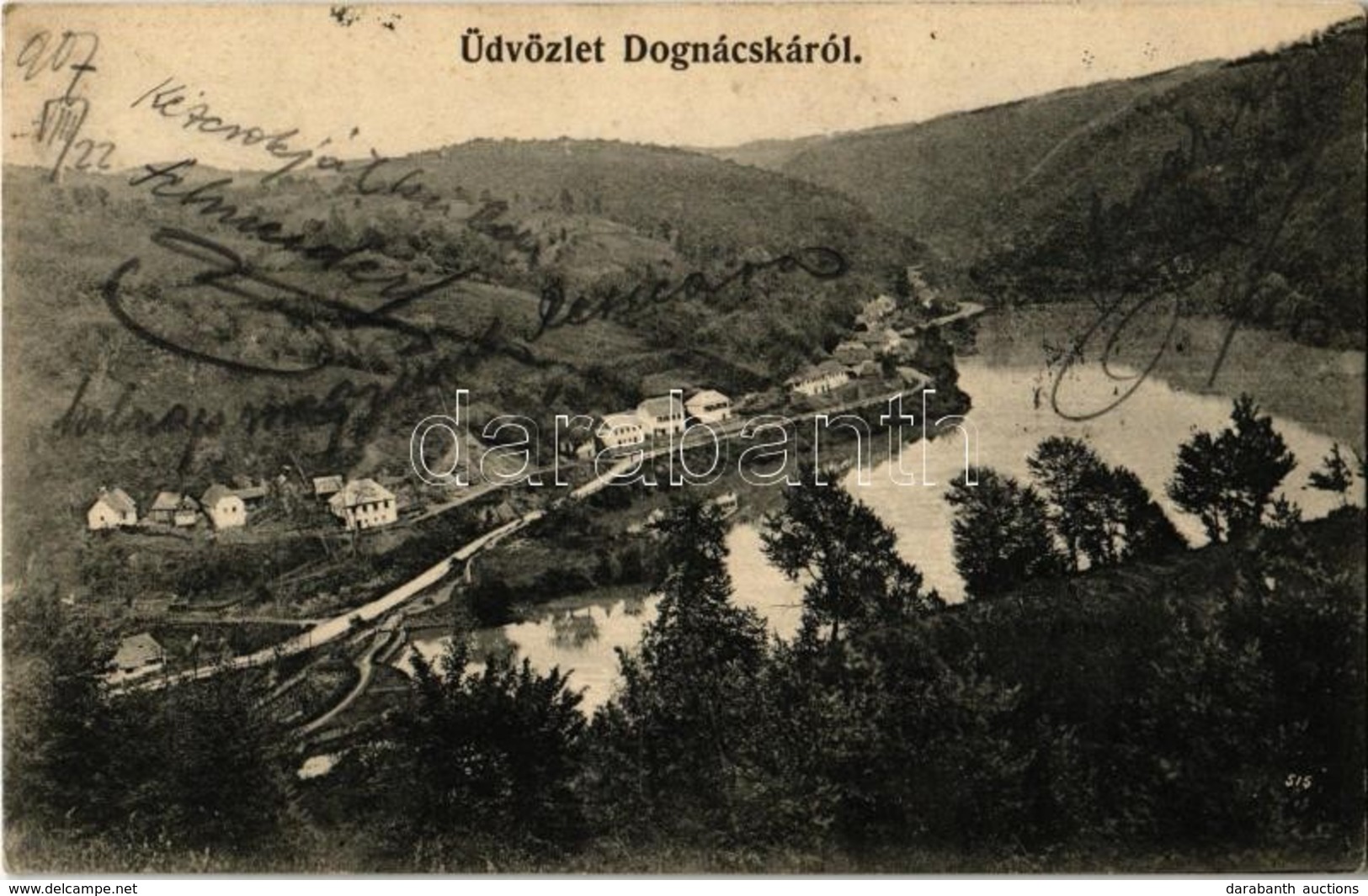 T2 1907 Dognácska, Dognecea; Látkép / General View - Zonder Classificatie