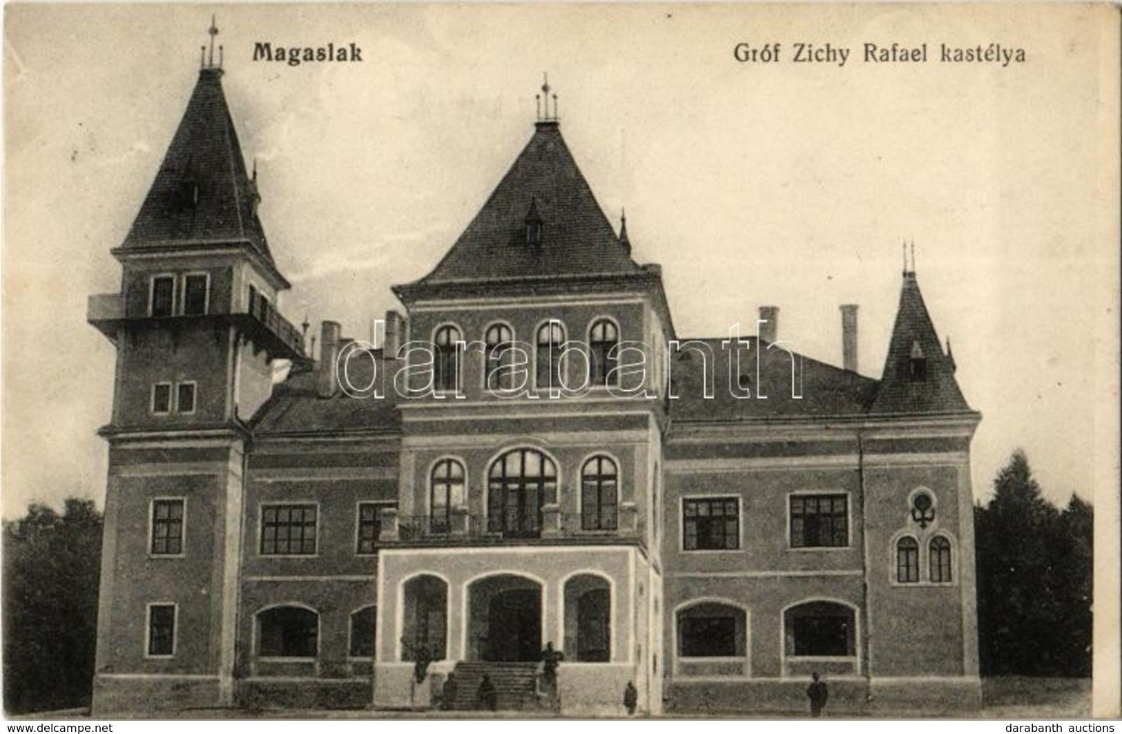 T2 1917 Élesd, Alesd; Magaslaki Gróf Zichy Rafael Kastély / Castle - Ohne Zuordnung