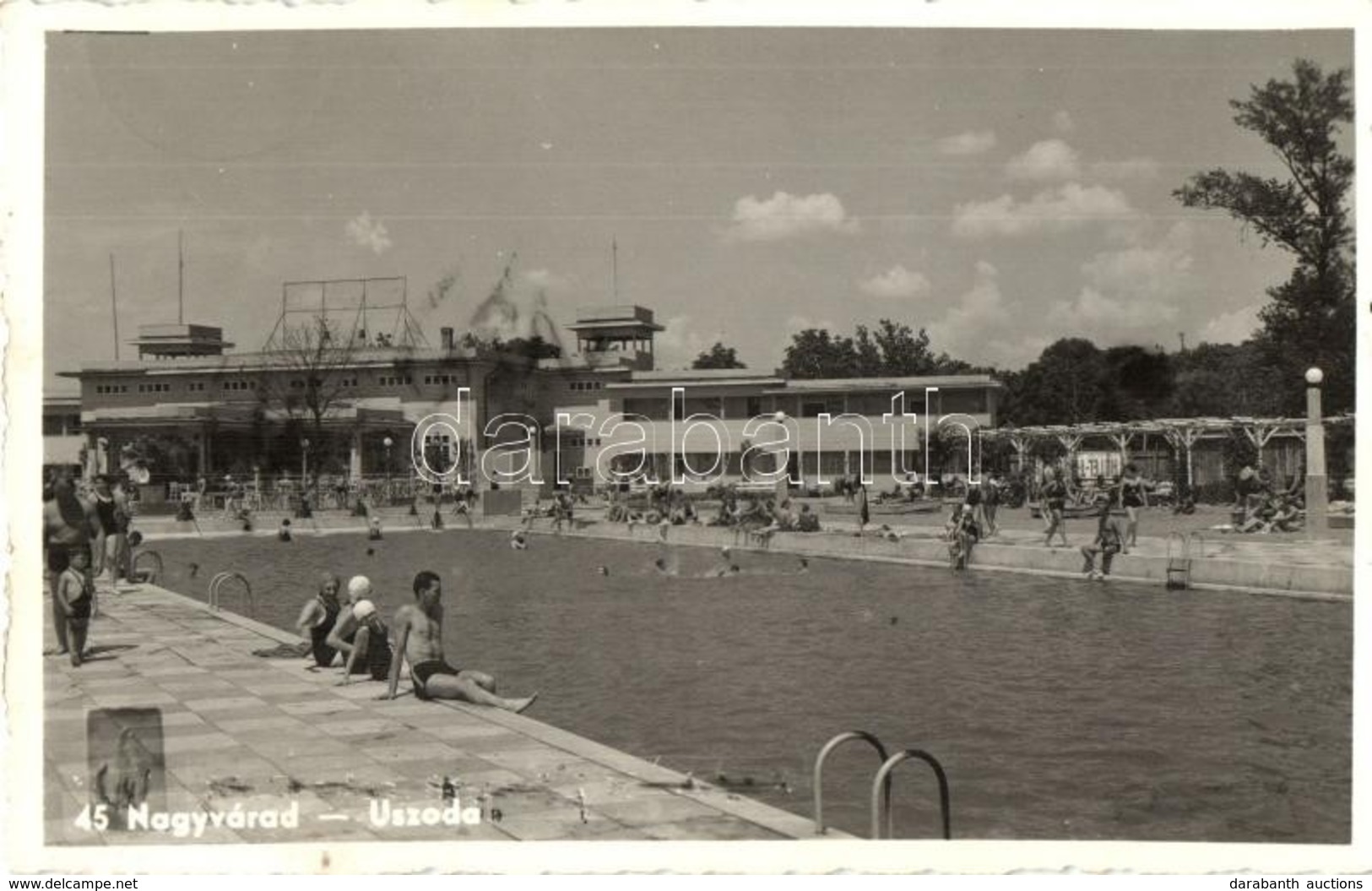 T2 Nagyvárad, Oradea; Uszoda, Fürdőzők / Swimming Pool, Bathing People - Non Classificati