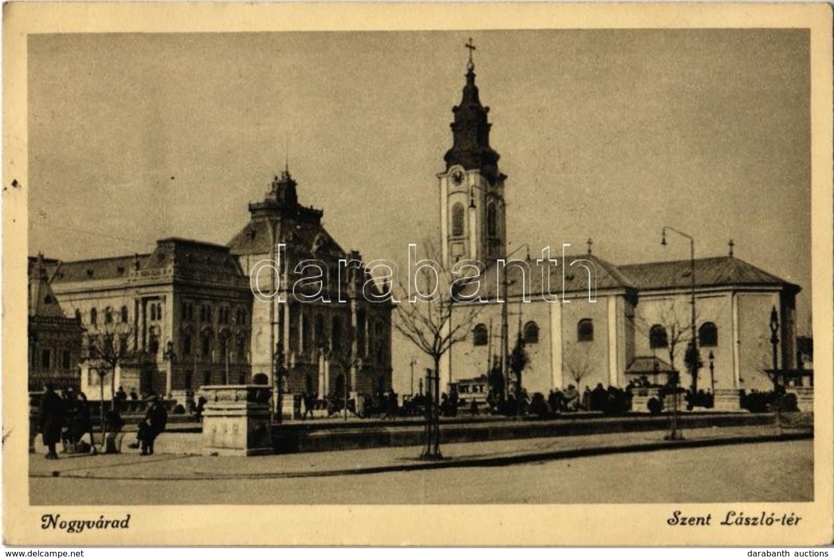 T2 Nagyvárad, Oradea; Szent László Tér, Templom / Square, Church - Ohne Zuordnung