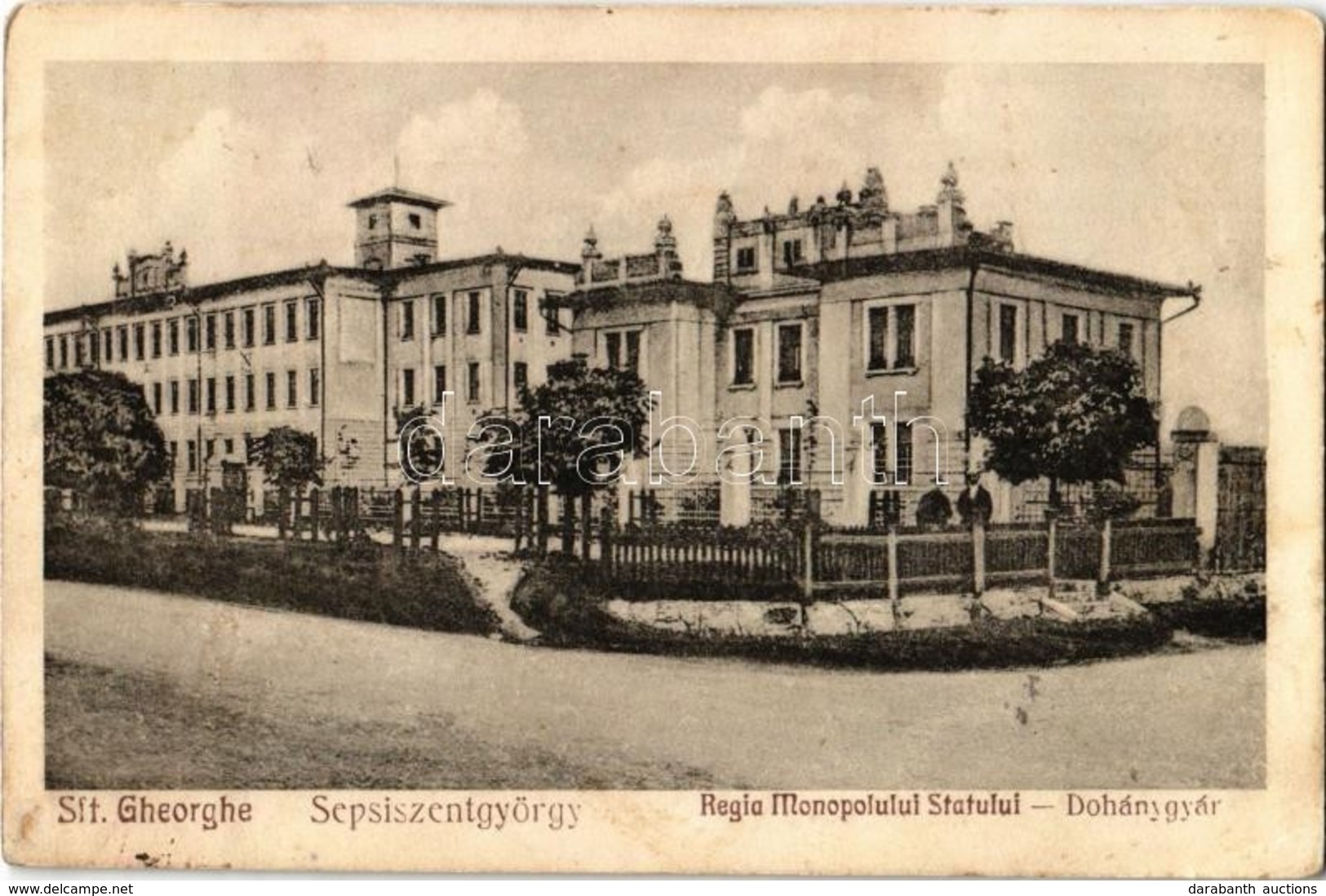 T2/T3 Sepsiszentgyörgy, Sfantu Gheorghe; Dohánygyár / Regia Monopolului Statului / Tobacco Factory  (EK) - Ohne Zuordnung