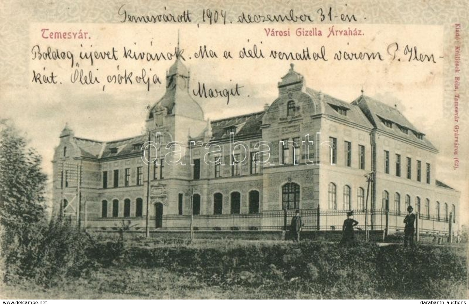 T2/T3 1904 Temesvár, Timisoara; Városi Gizella Árvaház. Kiadja Králicsek Béla / Orphanage (EK) - Non Classificati