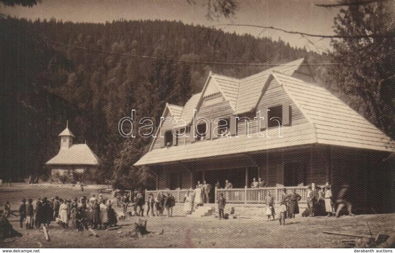 T2 1928 Tusnád, Szent Anna Tó, Kápolna / Lake, Chapel. Adler Photo - Ohne Zuordnung