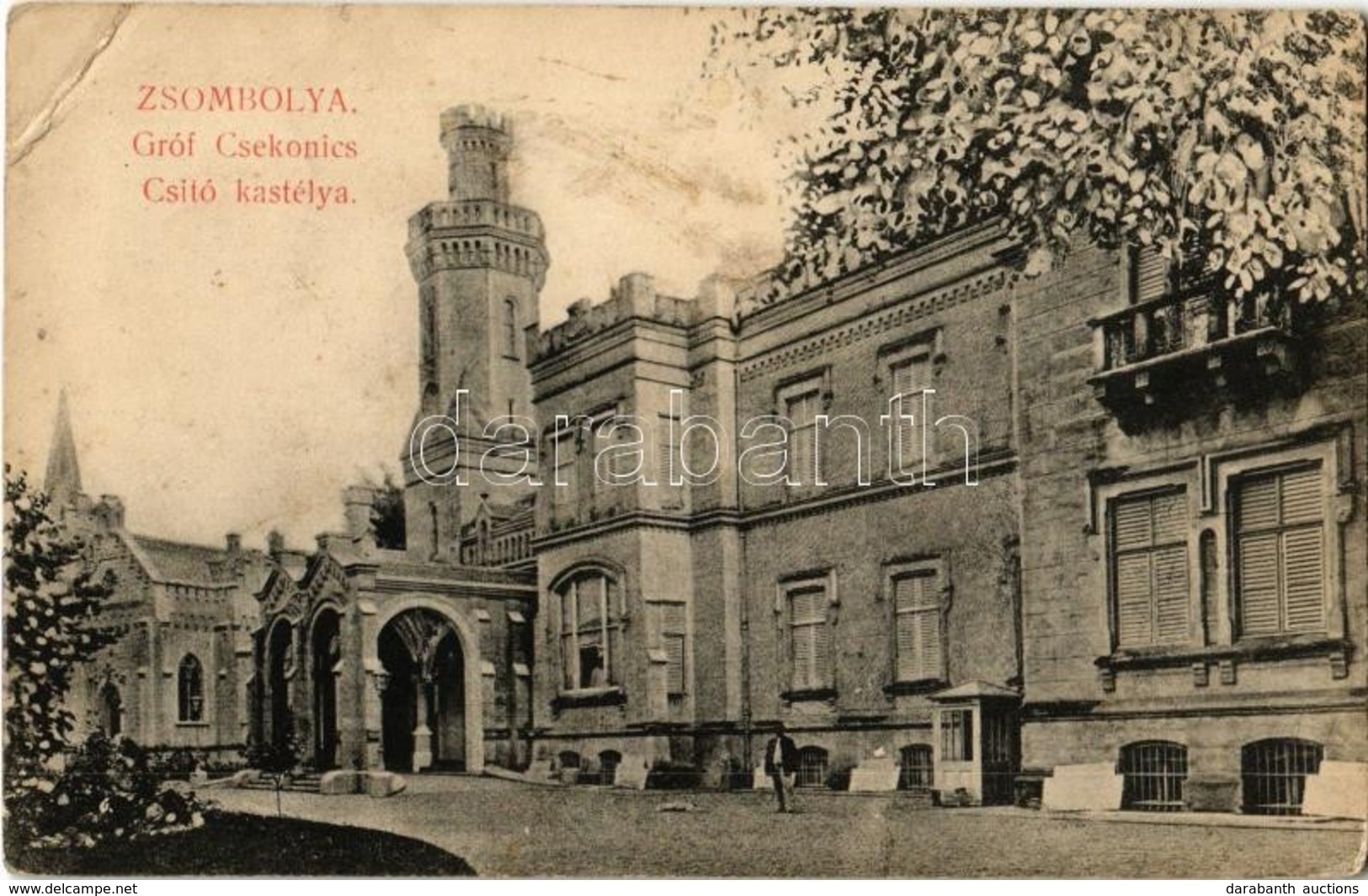 T3 Zsombolya, Jimbolia; Gróf Csekonics-Csitó Kastélya. Perlstein F. Kiadása / Castle (EB) - Non Classificati