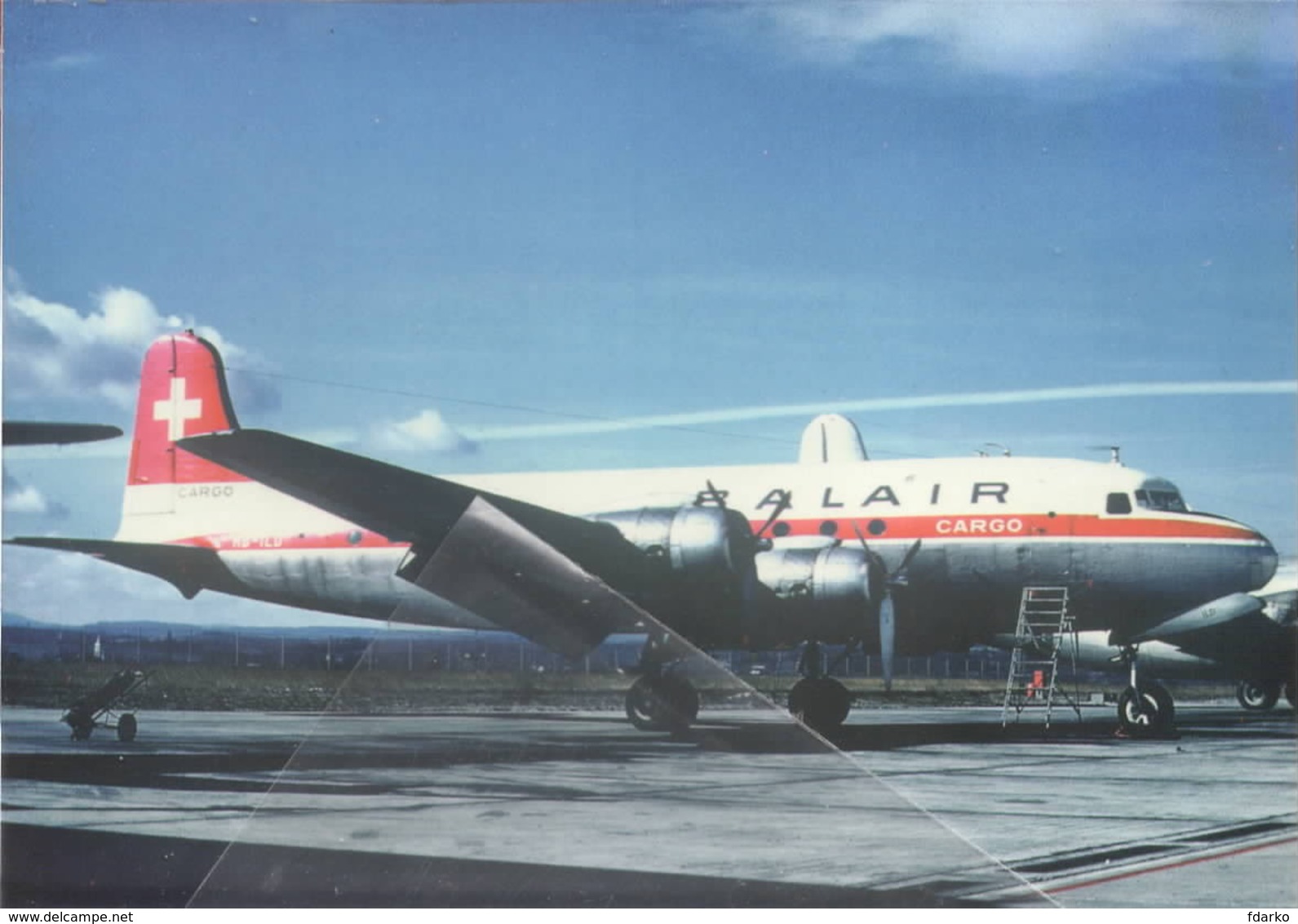 BALAIR CARGO McDonnell DC-4 HB-ILD Avion Aircraft Aviation Aiplane Swiss - 1946-....: Era Moderna