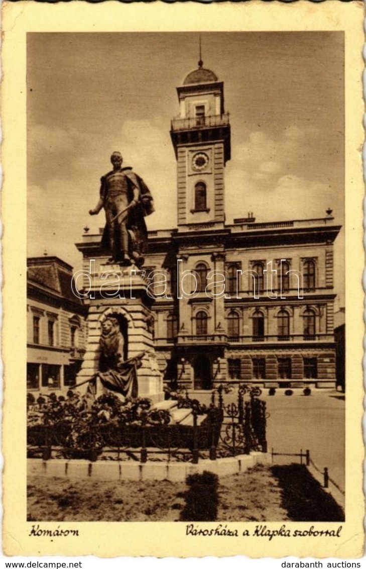 T2/T3 Komárom, Komárnó; Városháza, Klapka Szobor / Town Hall, Statue  (EK) - Non Classificati