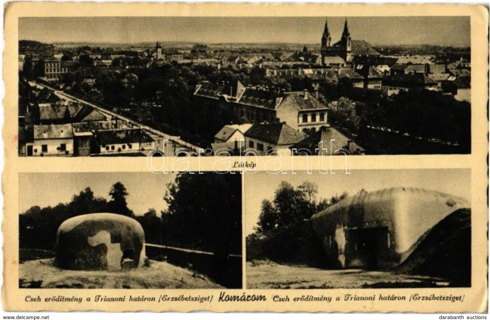 T2/T3 Komárom, Komárnó; Cseh Erődítmény A Trianoni Határon (Erzsébetsziget), Látkép / Czech Fort On The Trianon Border ( - Non Classificati