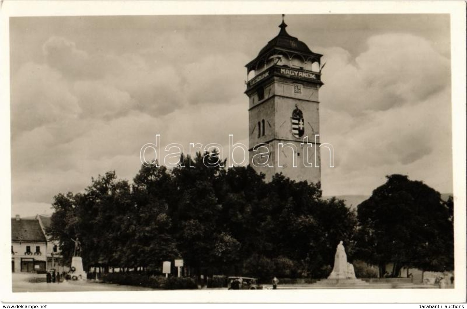 ** T1 Rozsnyó, Roznava; Rákóczi őrtorony Magyar Címerrel 'Magyarok Leszünk' Felirat / Watch Tower With Hungarian Coat Of - Ohne Zuordnung