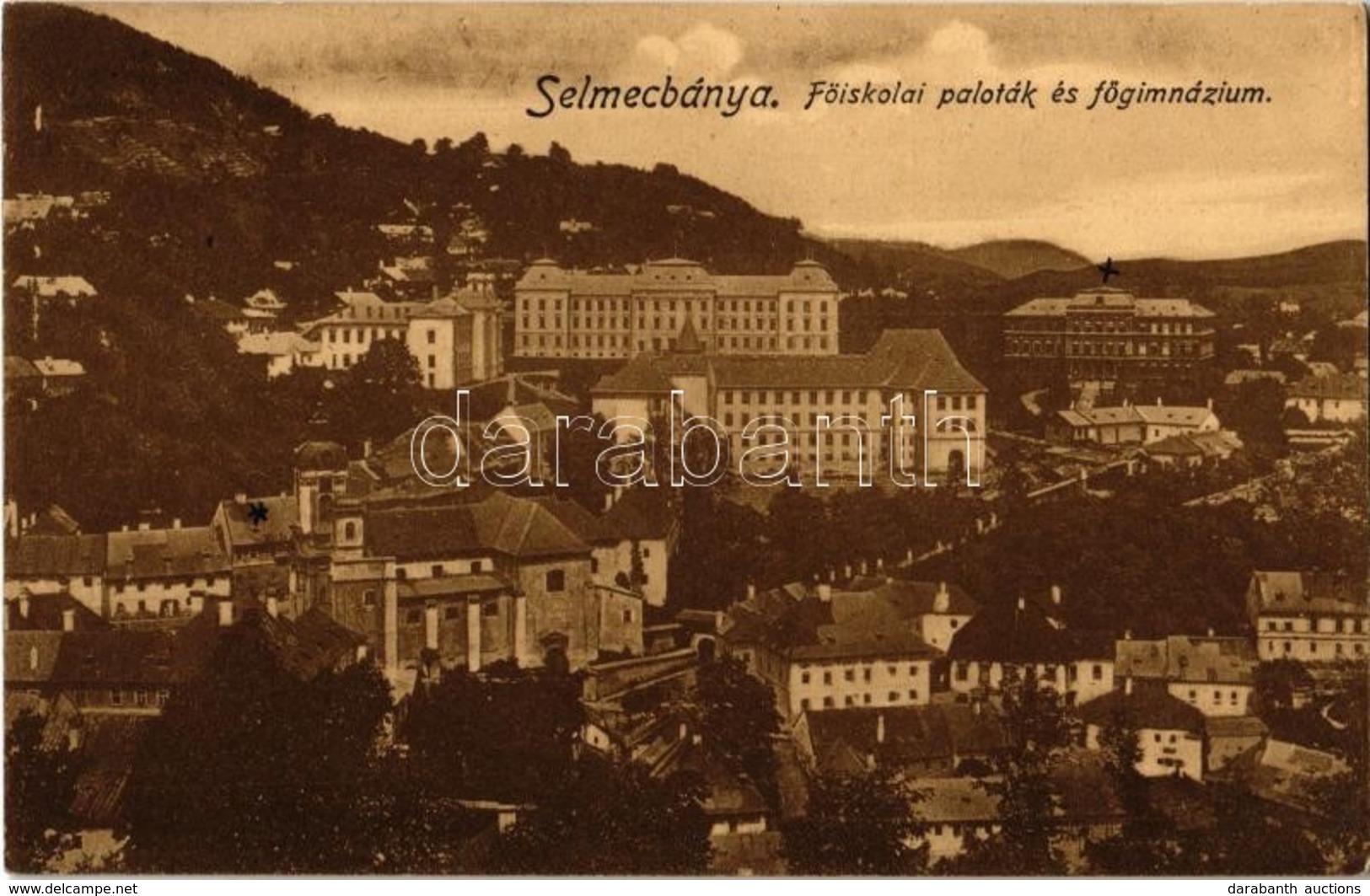 T2 1918 Selmecbánya, Banska Stiavnica; Főiskolai Paloták és Főgimnázium. Joerges / College Palaces And Grammar School - Non Classificati