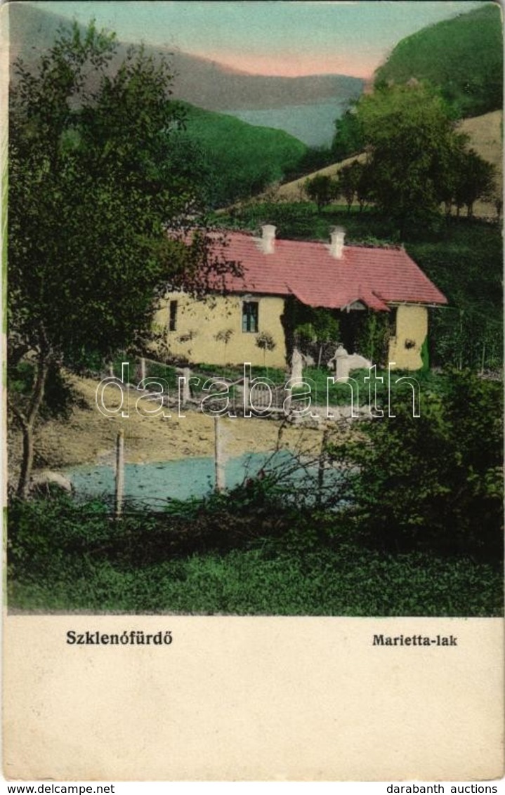 * T3 1917 Szklenófürdő, Sklené Teplice; Marietta Lak. Fürdőigazgatóság Kiadása / Villa (Rb) - Non Classificati