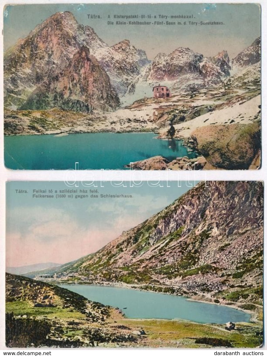 * Tátra, Vysoké Tatry; Feitzinger Ede No. 63. és 766. - 2 Db Régi Képeslap / 2 Pre-1920 Postcards - Non Classificati