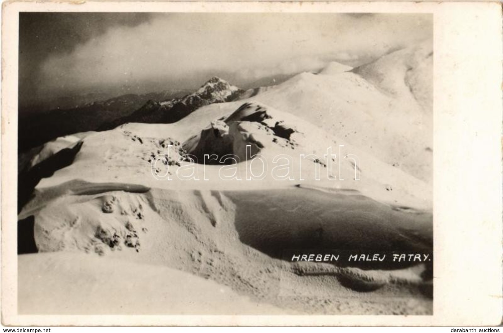 T2 1936 Tátra, Hreben Malej Tatry; Tél / Winter. Lumen - Non Classificati