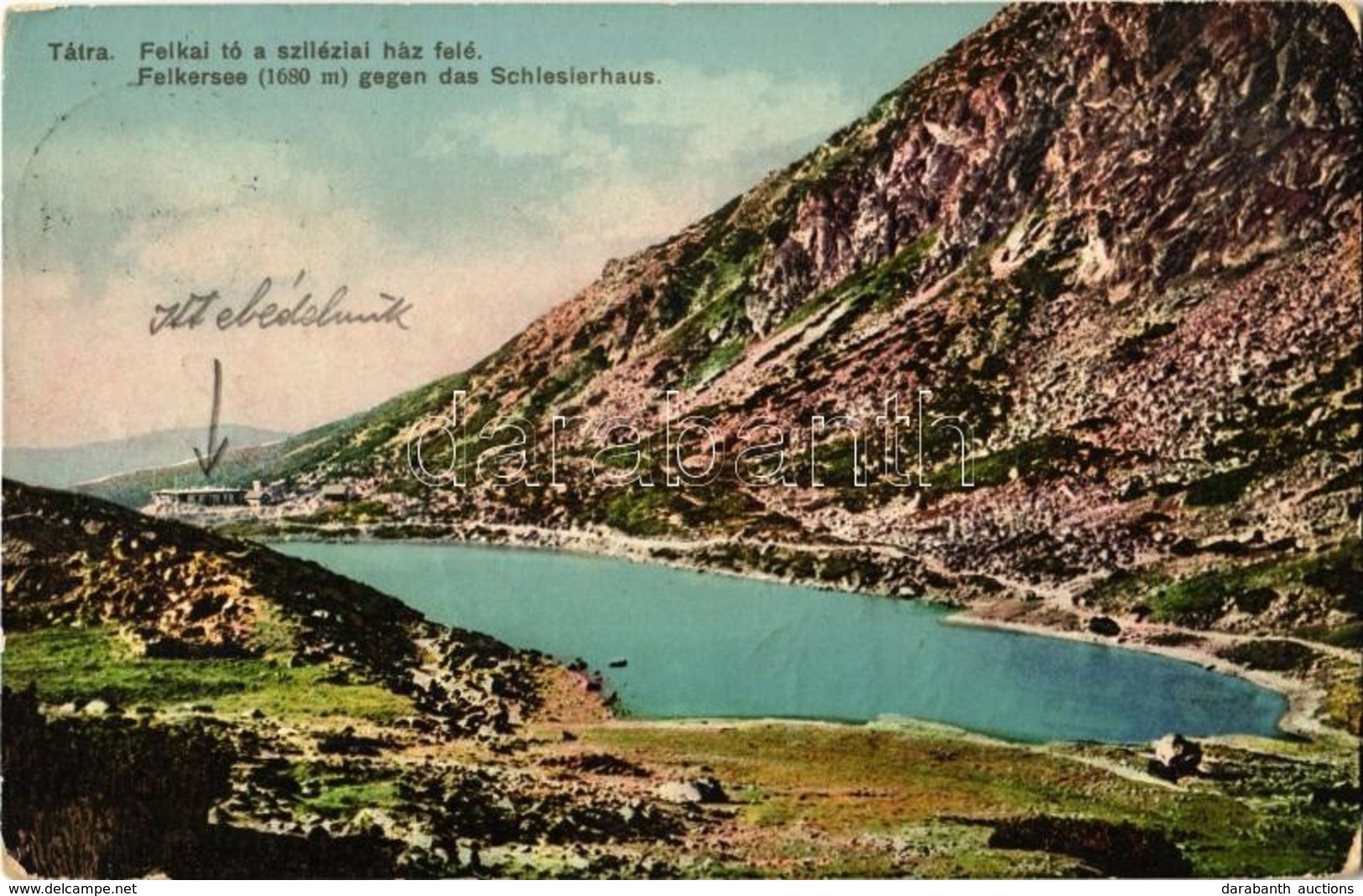 T2/T3 1914 Tátra, Vysoké Tatry; Felkai Tó, Sziléziai Ház. Feitzinger Ede No. 766. / Velické Pleso, Sliezsky Dom / Lake,  - Non Classificati