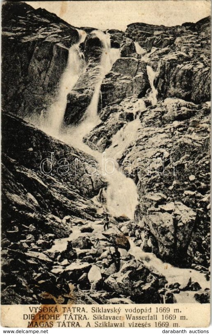 * T2/T3 Tátra, Vysoké Tatry; Sziklawai Vízesés / Siklavsky Vodopád / Siklavaer Wasserfall / Waterfall  (EK) - Ohne Zuordnung