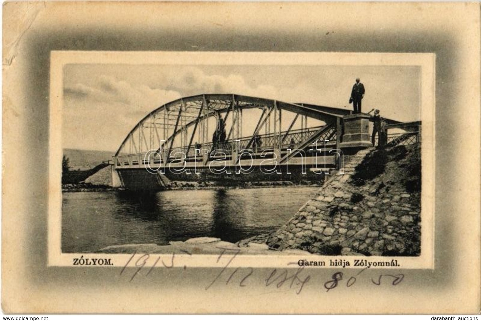 T3 1915 Zólyom, Zvolen; Garam Hídja. W. L. Bp. 'Ideal' / Hron River Bridge (EK) - Non Classificati