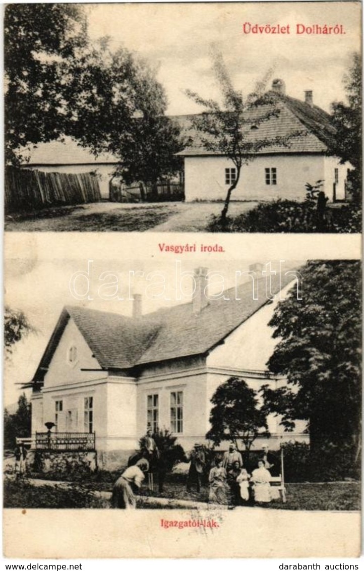T2 1911 Dolha, Dovhe; Vasgyári Iroda, Igazgatói Lak. Kiadja Kerschenbaum Márkusz / Iron Works' Office, Directorate's Hou - Ohne Zuordnung