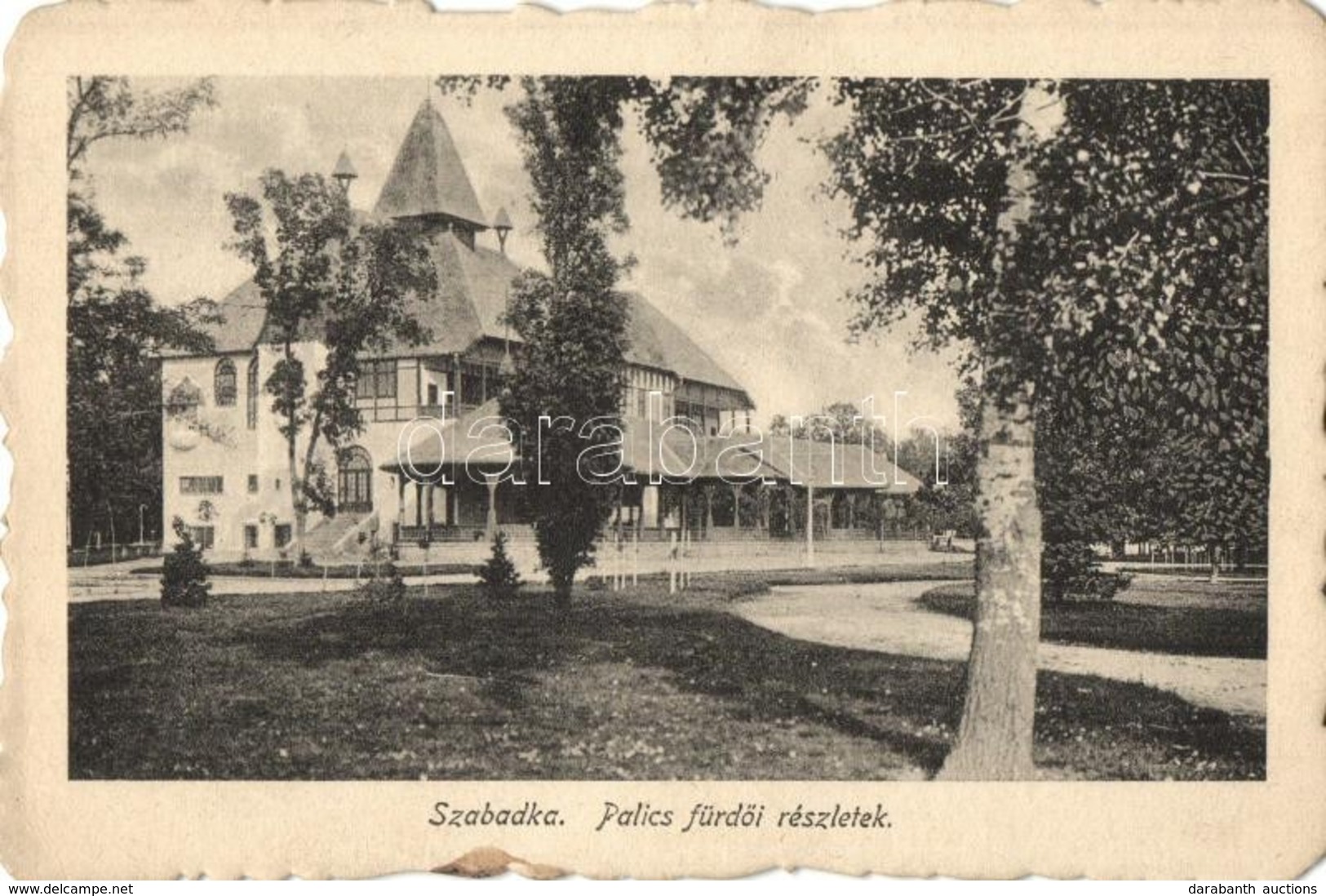 T2/T3 Palics, Palic (Szabadka, Subotica); Fürdő. Kiadja Lipsitz / Bathing Hall, Spa House (EK) - Zonder Classificatie
