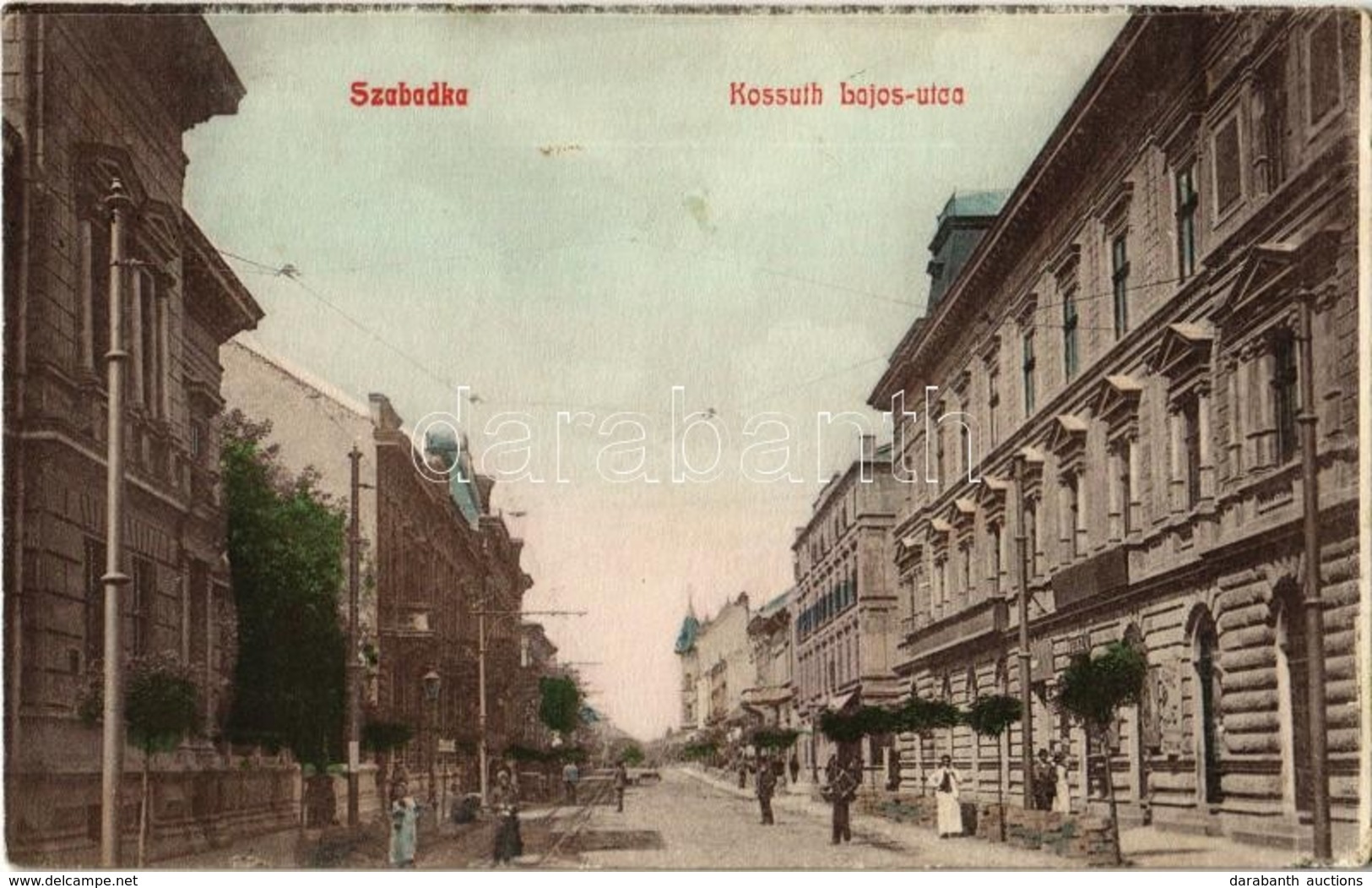 T2 1911 Szabadka, Subotica; Kossuth Lajos Utca, üzlet / Street, Shop - Zonder Classificatie