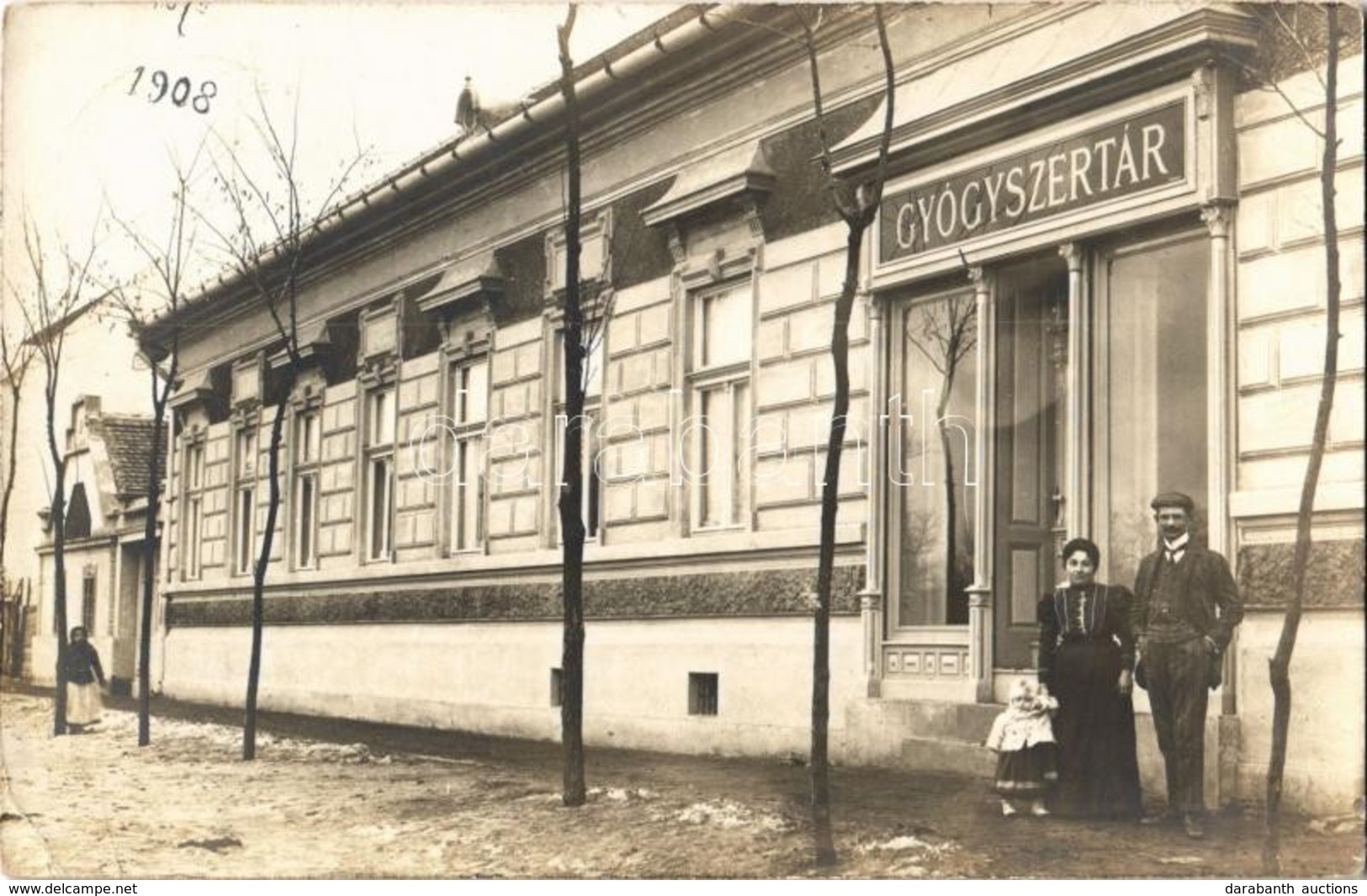 T2/T3 1913 Torontálvásárhely, Develák, Debelják, Debeljaca; Joanovics T.S. Gyógyszerész Gyógyszertára / Pharmacy With Ph - Non Classificati