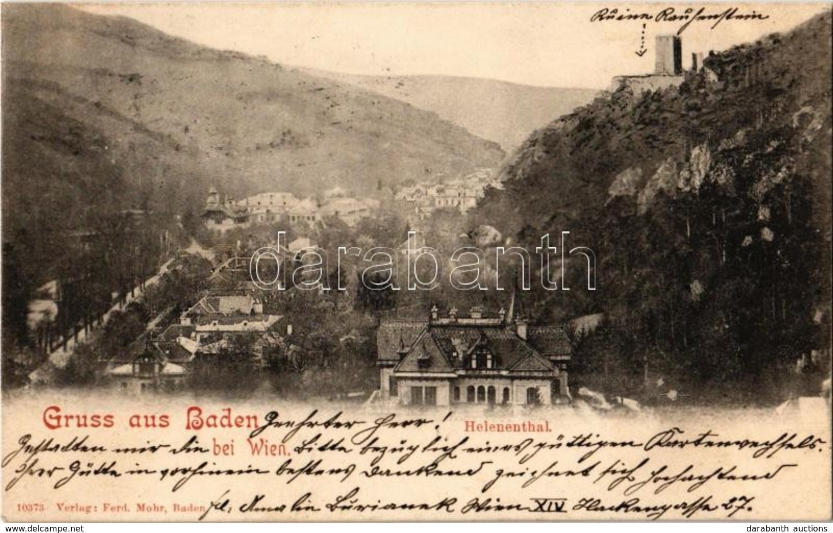 T2 1899 Baden Bei Wien, Helenenthal - Non Classificati