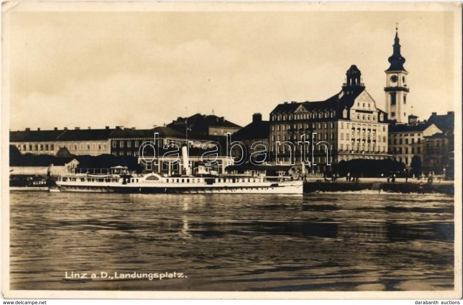** T2/T3 Linz A. D., Landungsplatz / Dock, Ship (EK) - Ohne Zuordnung