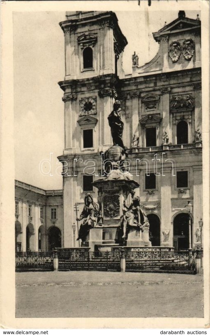 T2/T3 1915 Salzburg, Domplatz Mit Mariensaule / Square, Church, Mary's Column (fl) - Non Classificati