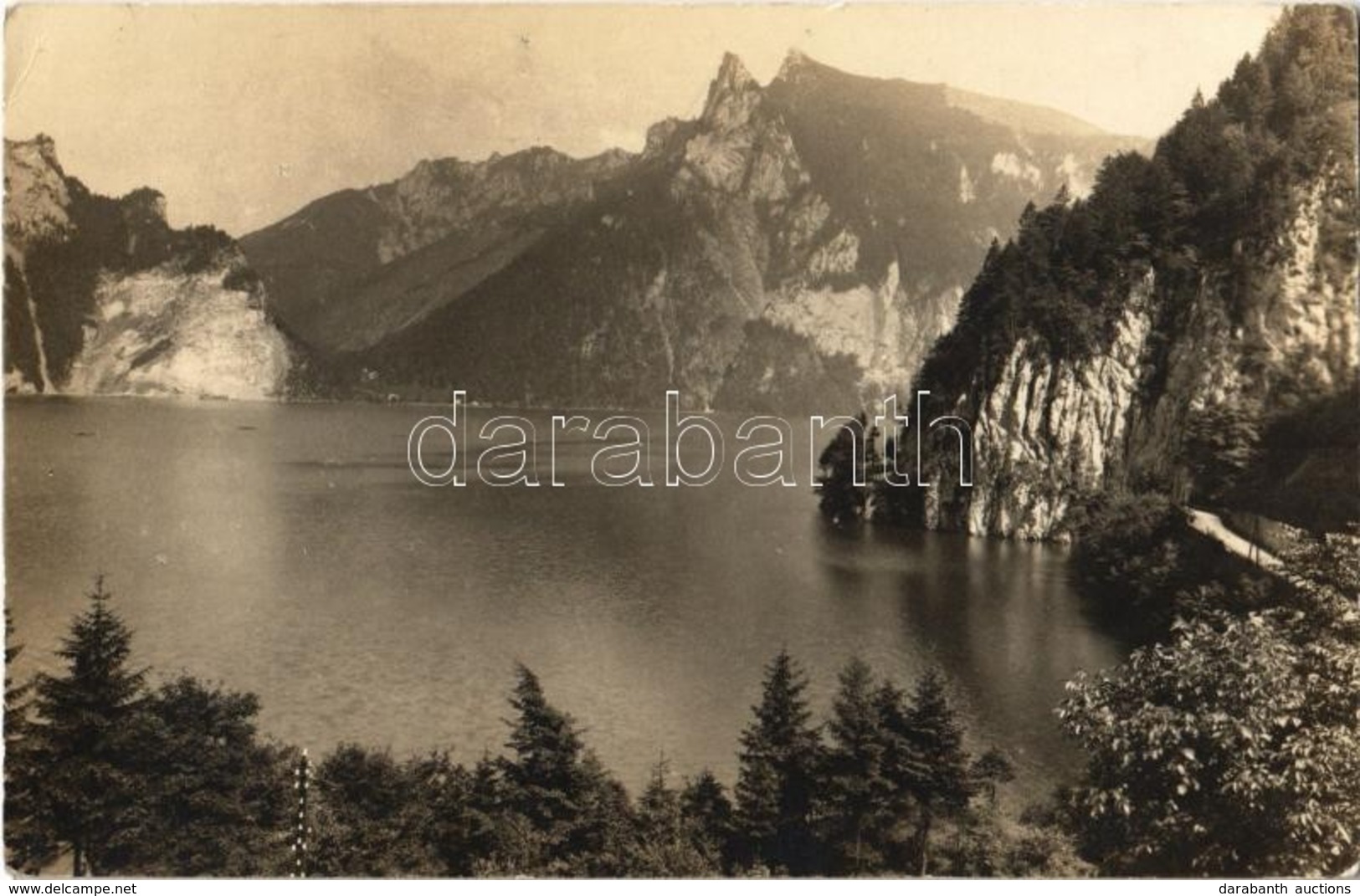 T2/T3 1930 Salzkammergut, Traunsee Mit Erlakogel / Lake, Mountain (EK) - Zonder Classificatie