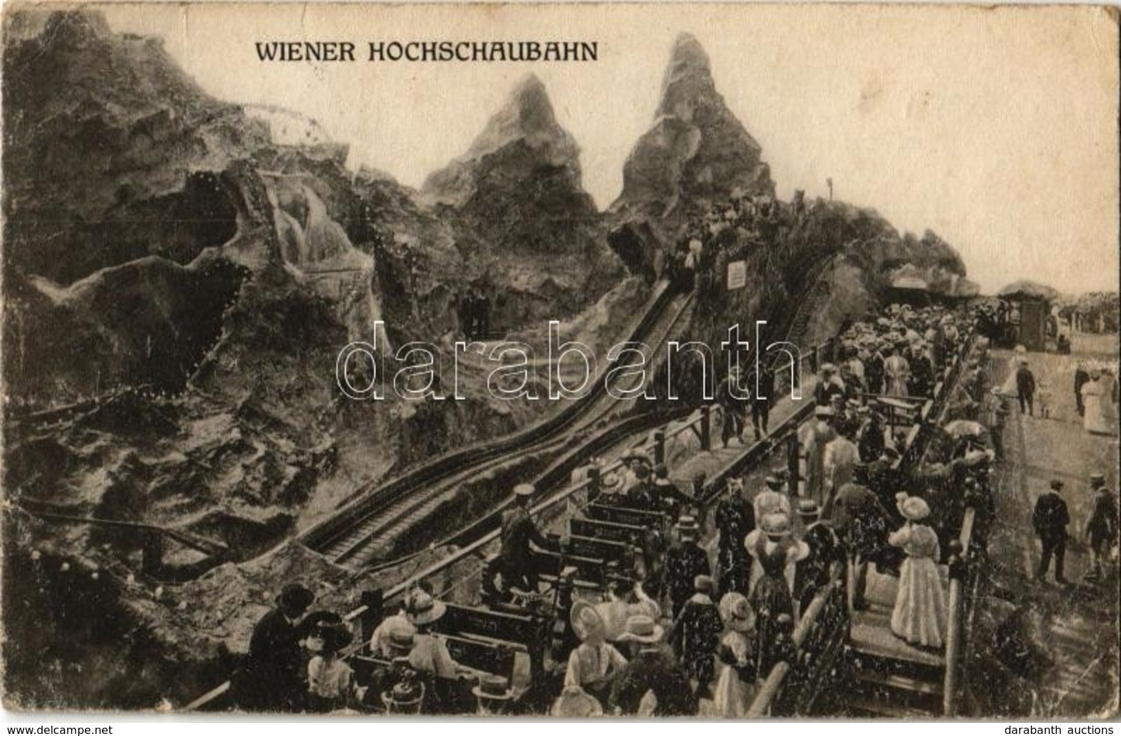 * T3 Vienna, Wien, Bécs II. Prater, Wiener Hochschaubahn / Roller Coaster (creases) - Ohne Zuordnung