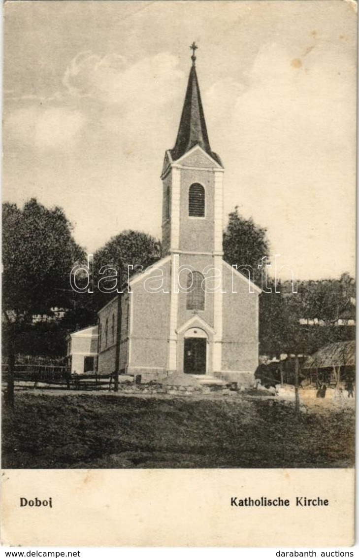 T2 Doboj, Katholische Kirche / Catholic Church + 'K. Und K. Reservespital Usora Militärpflege' - Ohne Zuordnung