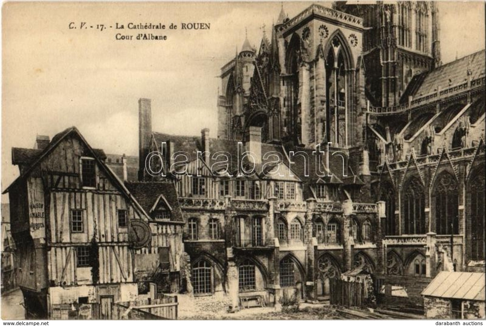 ** T1 Rouen, La Cathedrale, Cour D'Albane / Cathedral - Zonder Classificatie