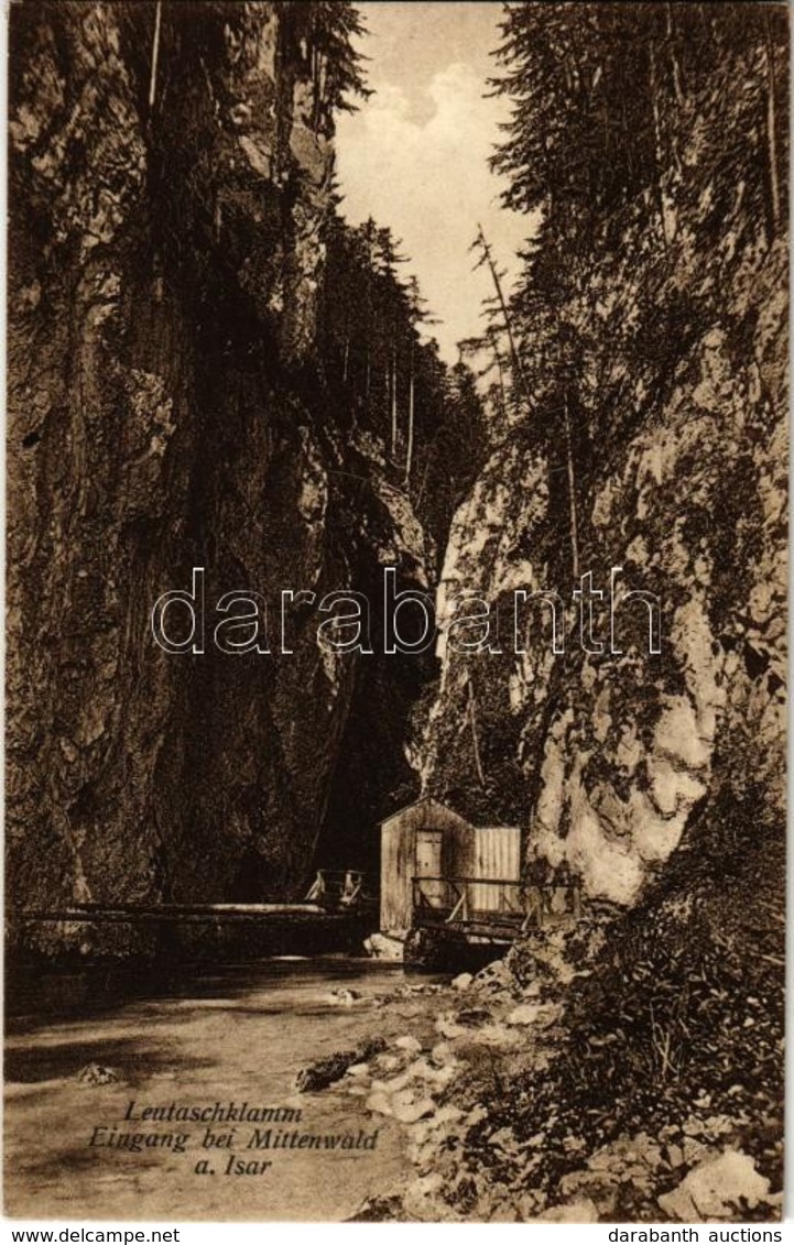 ** T1/T2 Mittenwald, Leutaschklamm, Eingang / Gorge, Entrance - Ohne Zuordnung